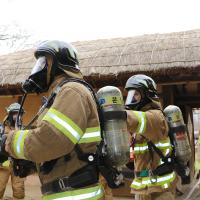 목조 문화재 화재대응훈련