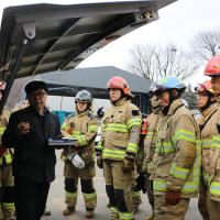 전기버스 화재진압 현지적응훈련