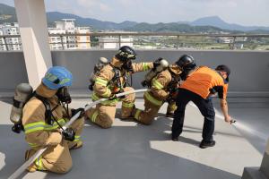 고층건축물-화재진압-훈련-3