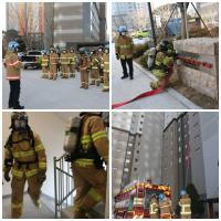 고층건물 화재진압 훈련